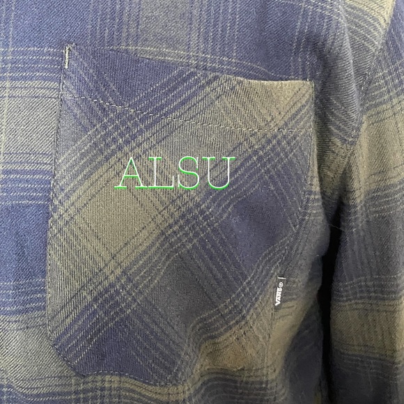 😳SALE😳 VANS Shadowed Men’s Log Sleeve T-Shirt Faux Fur VN0A46MFSQ8 - Picture 7 of 8